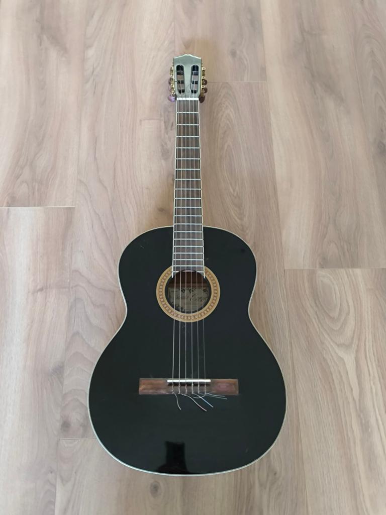 Salvador Cortes model CC-10-BK, Ophalen, Gebruikt, Klassieke of Spaanse gitaar