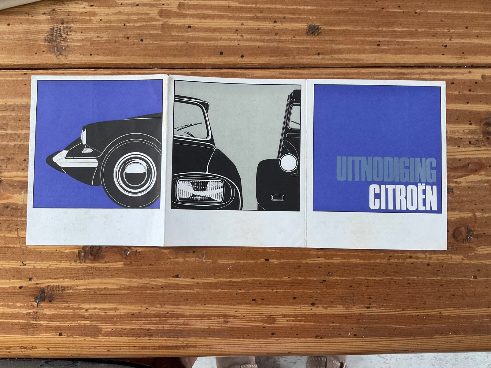 Vitage uitnodiging van Citroen, Antiek en Kunst, Ophalen of Verzenden