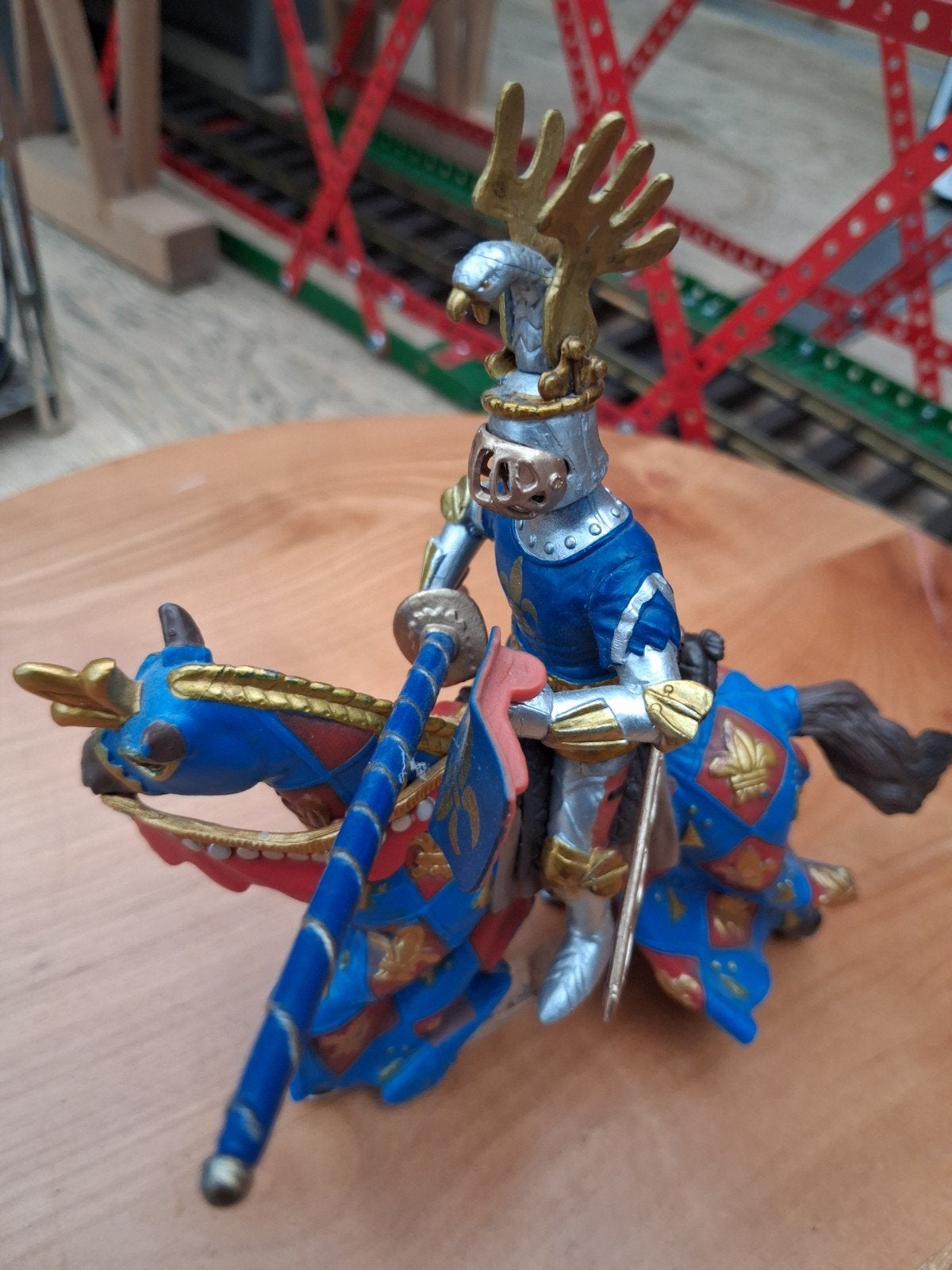 schleich, ridder te paard als nieuw., Verzamelen, Transformers, G1, Ophalen, Zo goed als nieuw
