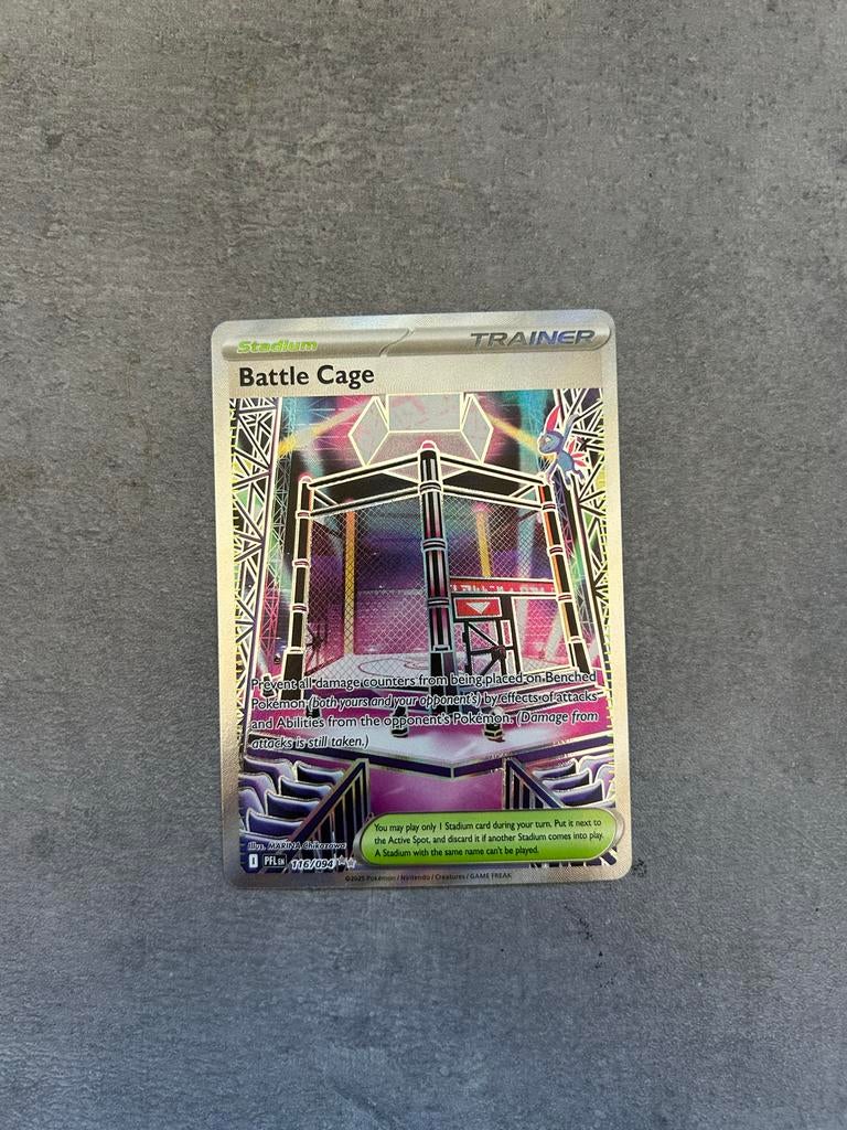 Pokémon Battle Cage 116/094, Ophalen of Verzenden, Zo goed als nieuw, Losse kaart, Foil