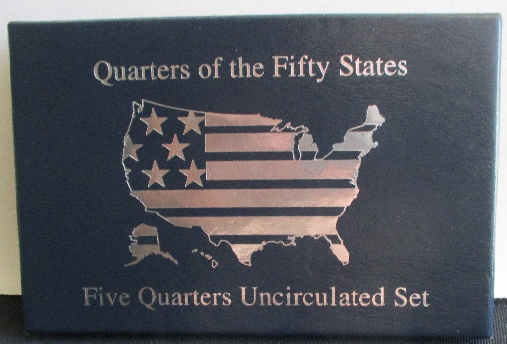 4.2: 1999- 5 x Quarters /25 cent Dollars-van 5 Staten-U.S.A., Postzegels en Munten, Munten | Amerika, Verzenden, Noord-Amerika