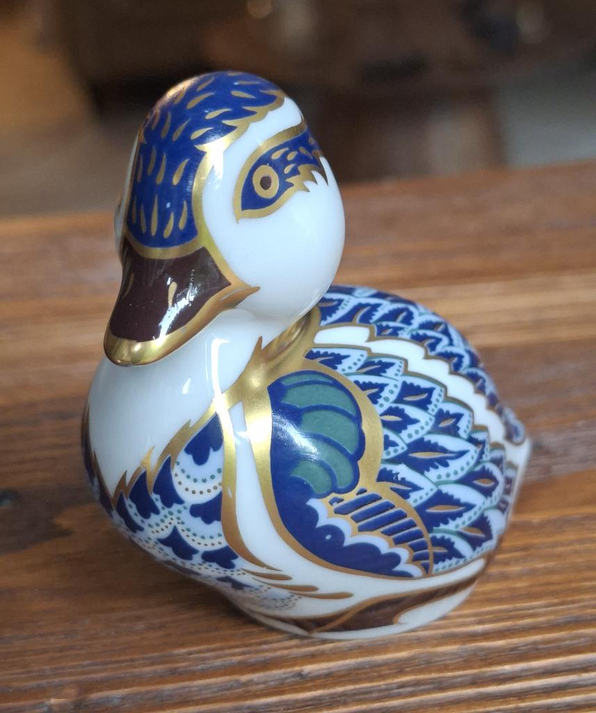 Royal Crown Derby "Sitting Duckling" 1999 vintage eendje, Ophalen of Verzenden