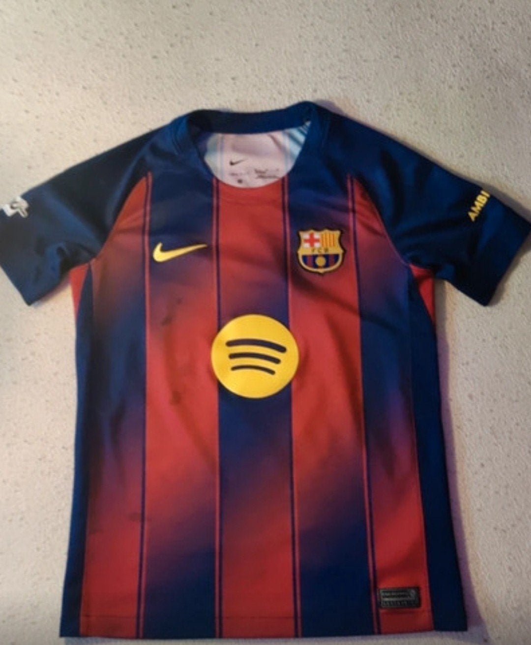 Fc Barcelona shirt lamine yamal nummer 10, Maat M, Ophalen, Gebruikt, Shirt