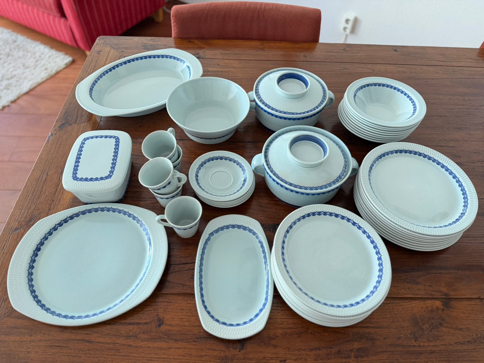 Vintage porseleinen servies van Schirnding Bavaria, Ophalen, Gebruikt, Porselein, Vintage
