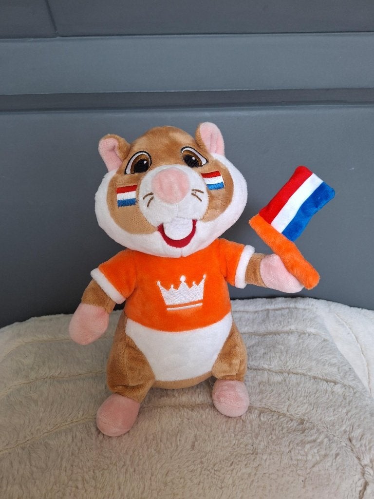 AH hamster oranje met vlaggetje, Albert Heijn, Overige typen, Ophalen of Verzenden, Zo goed als nieuw