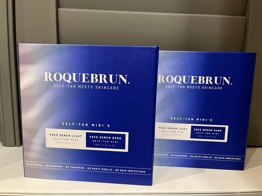Roquebrun Self-Tan Mini's Set - Nieuw, Ophalen of Verzenden, Nieuw, Gehele gezicht, Verzorging
