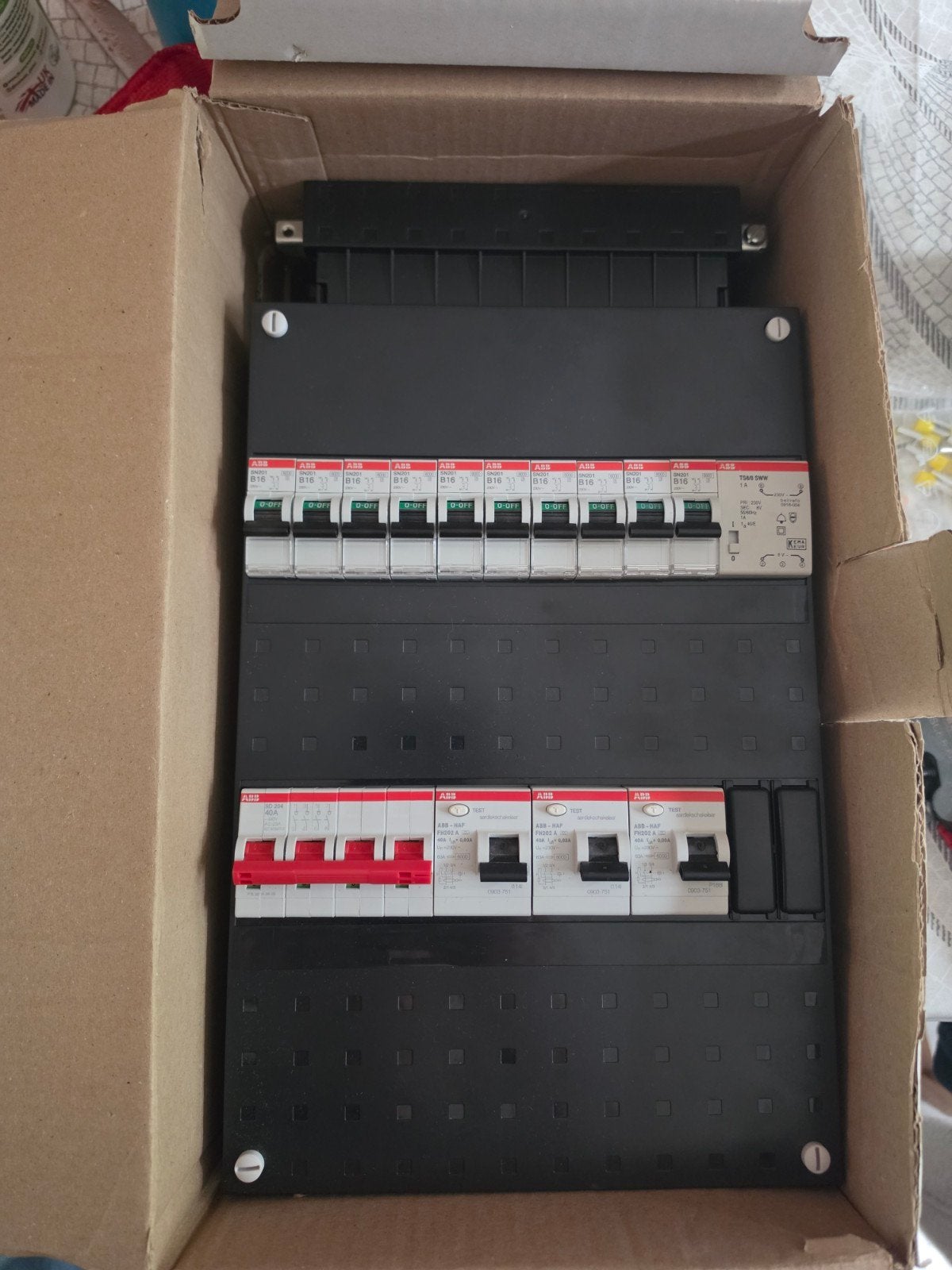 ABB HAF 3 Fase groepenkast 10 groepen en beltrafo *NIEUW*, Ophalen of Verzenden, Nieuw, ABB, Groepenkast