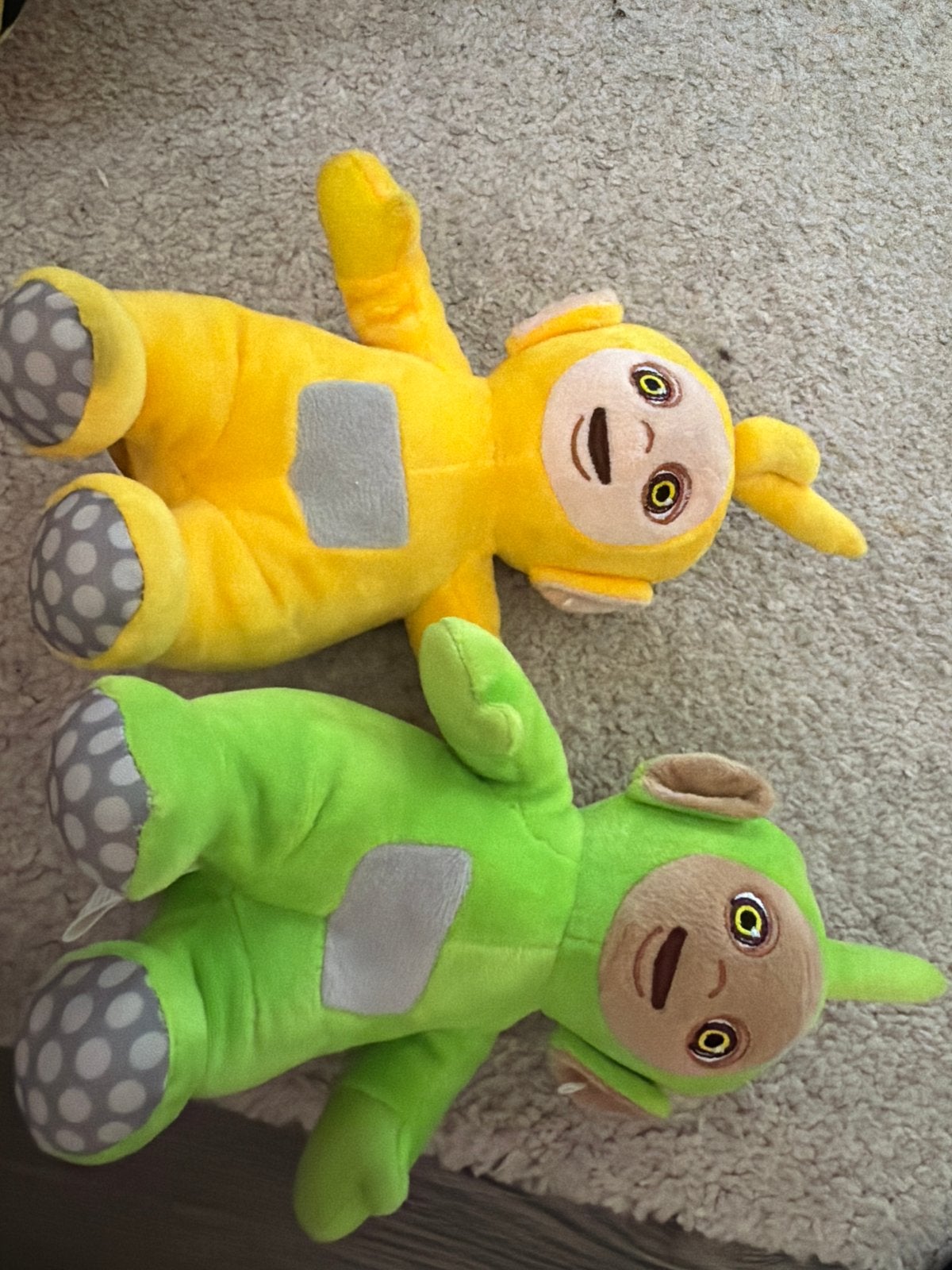 Teletubbies knuffels - Laa-Laa en Dipsy, Gebruikt, Overige merken, Overige typen, Ophalen of Verzenden