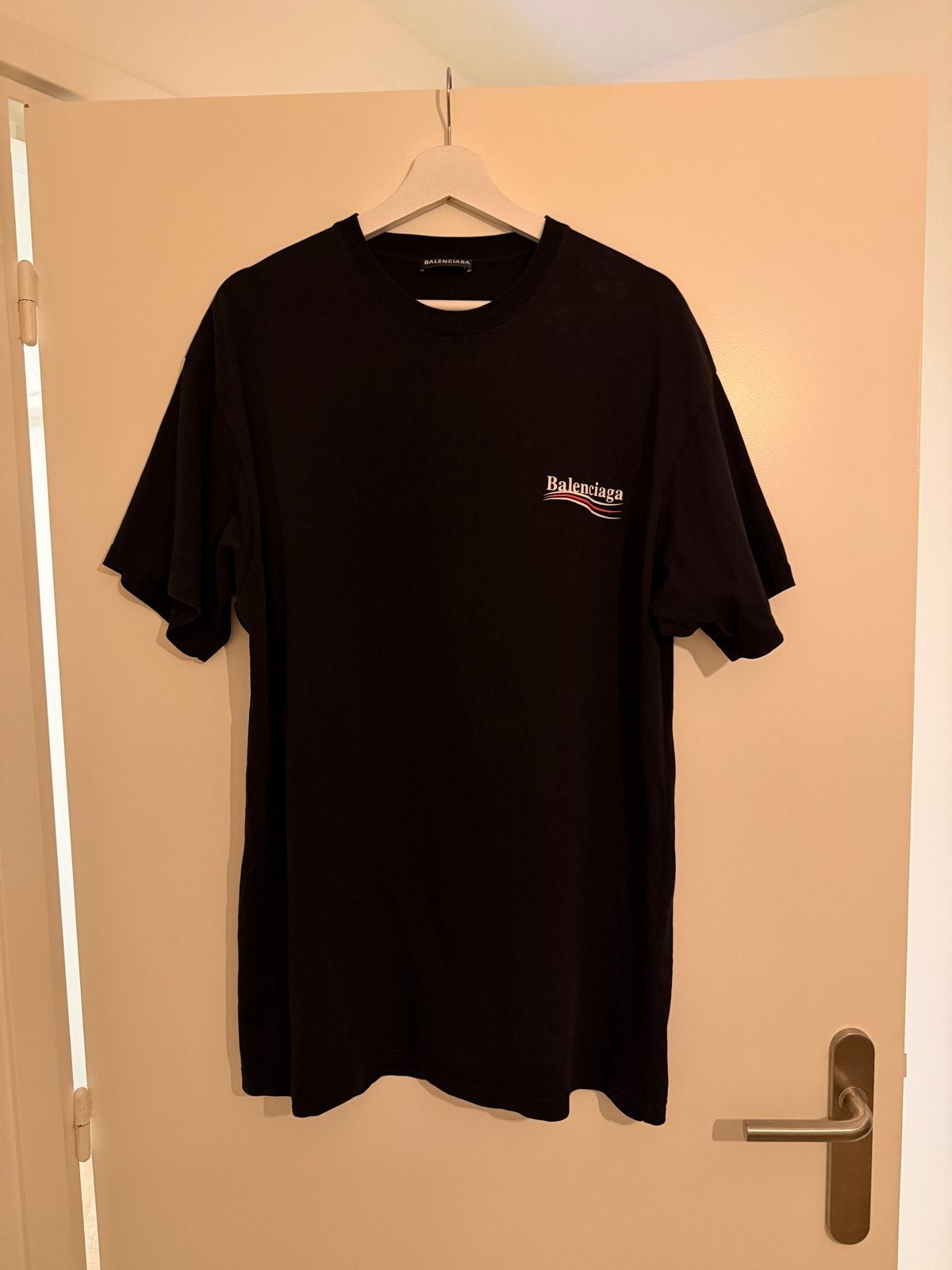 Balenciaga T-shirt Zwart Maat M, Kleding | Heren, Ophalen of Verzenden, Zo goed als nieuw, Maat 48/50 (M), Zwart