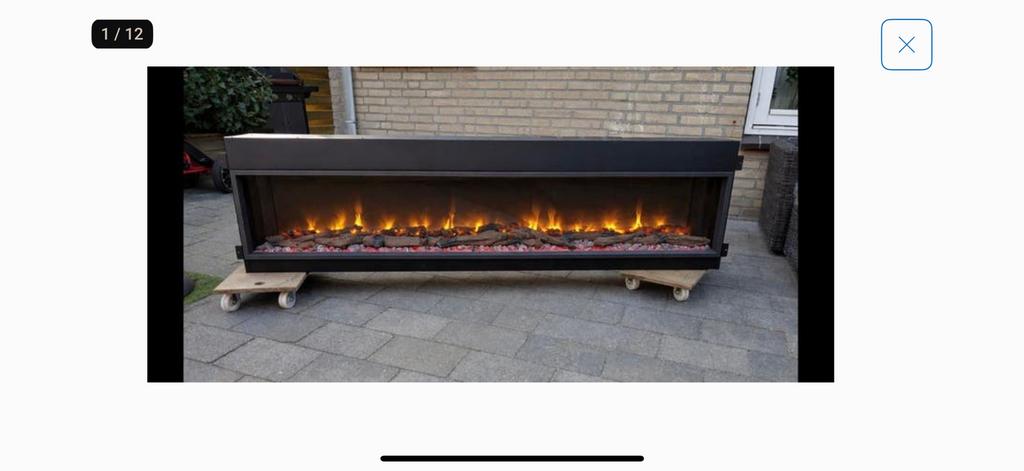 Gazco eReflex 195r 200cm -elektrische Inbouwhaard sfeerhaard, Ophalen, Zo goed als nieuw, Inbouwhaard, Elektrische haard