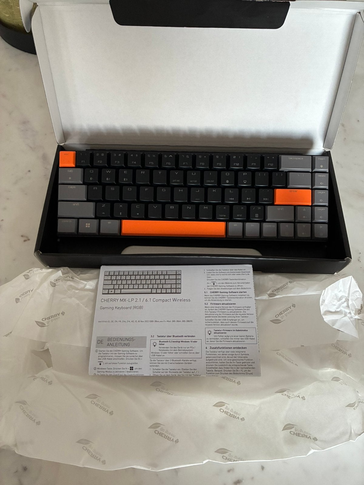 Cherry MX-LP 2.1 Compact Wireless RGB, MX Low-Profile Speed, Gaming toetsenbord, Nieuw, Ophalen of Verzenden, Overige indelingen