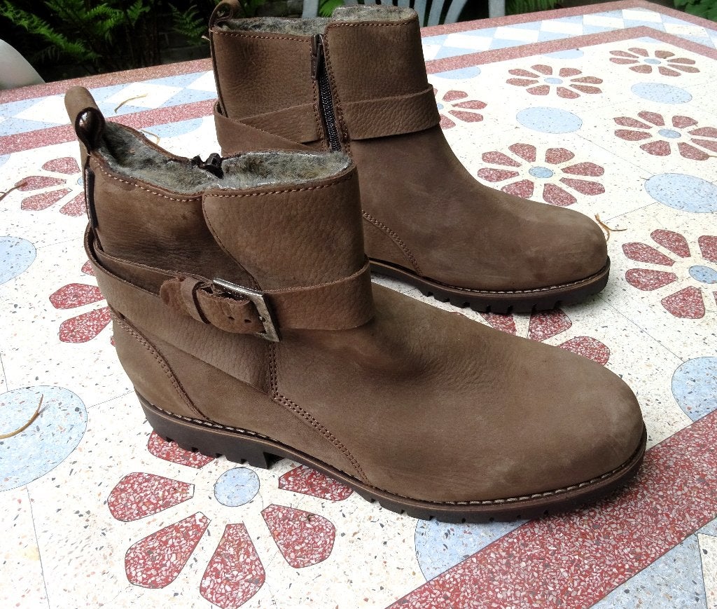 Maat 42 * Taupe leren Human Nature boots, Bruin, Verzenden, Wandelschoenen, Zo goed als nieuw