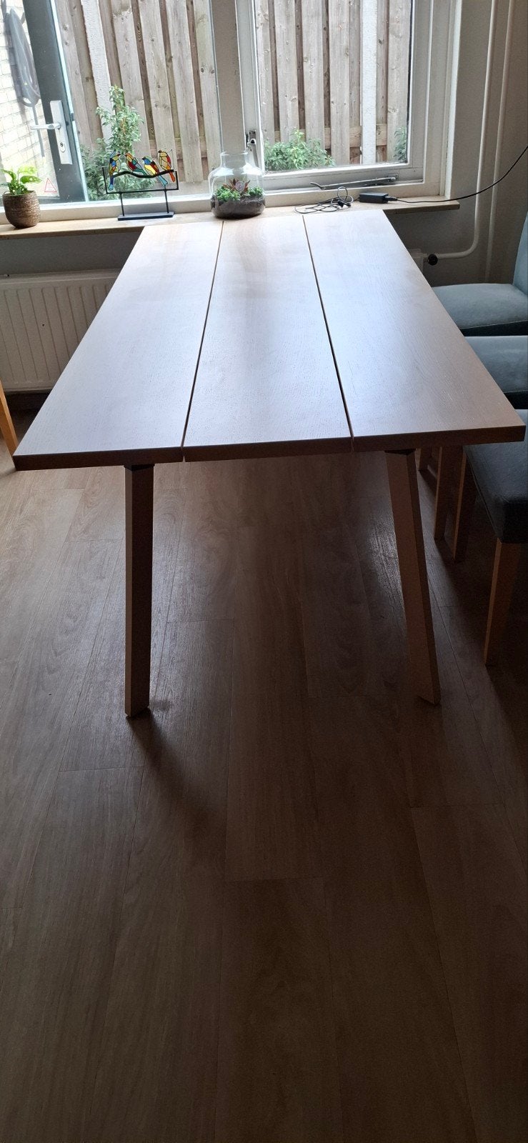 Beuken eettafel - 90,5x200x75cm, Huis en Inrichting, Tafels | Eettafels, Ophalen, Gebruikt, 50 tot 100 cm, Vijf personen of meer