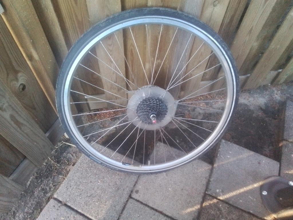 Gazelle medeo 8 versnelling achterwiel, Ophalen