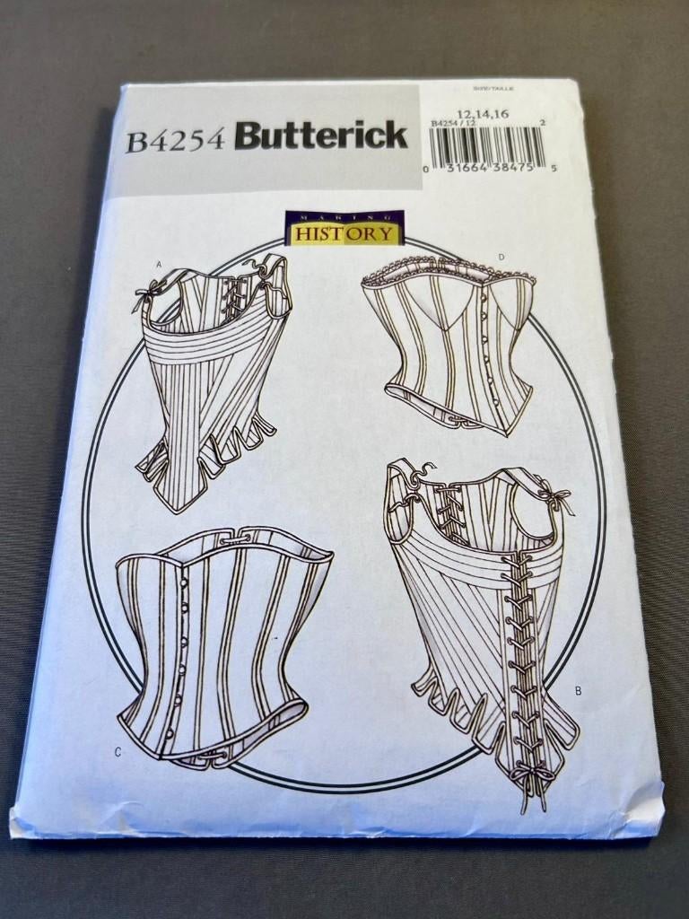 Butterick-naaipatroon B4254 voor korset, Hobby en Vrije tijd, Kledingpatronen, Overige merken, Overige typen, Vrouw, Nieuw