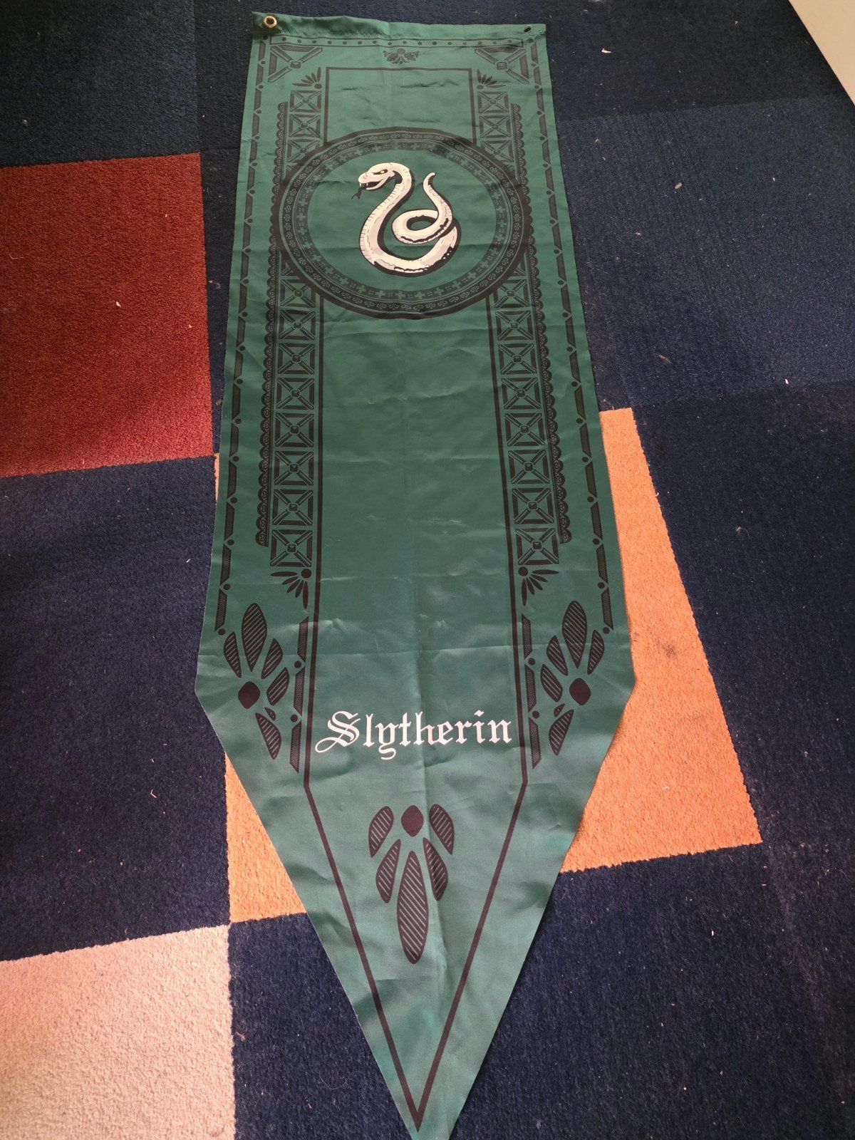 Harry Potter banner Slytherin, Ophalen of Verzenden, Gebruikt, Overige typen