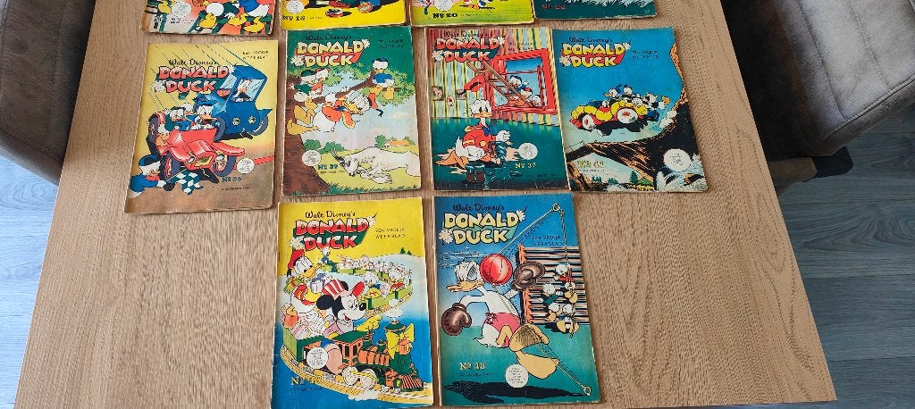 donald duck 1954 (zie advertentie voor aanwezige nummers), Boeken, Gelezen, Walt Disney, Ophalen of Verzenden, Meerdere stripboeken