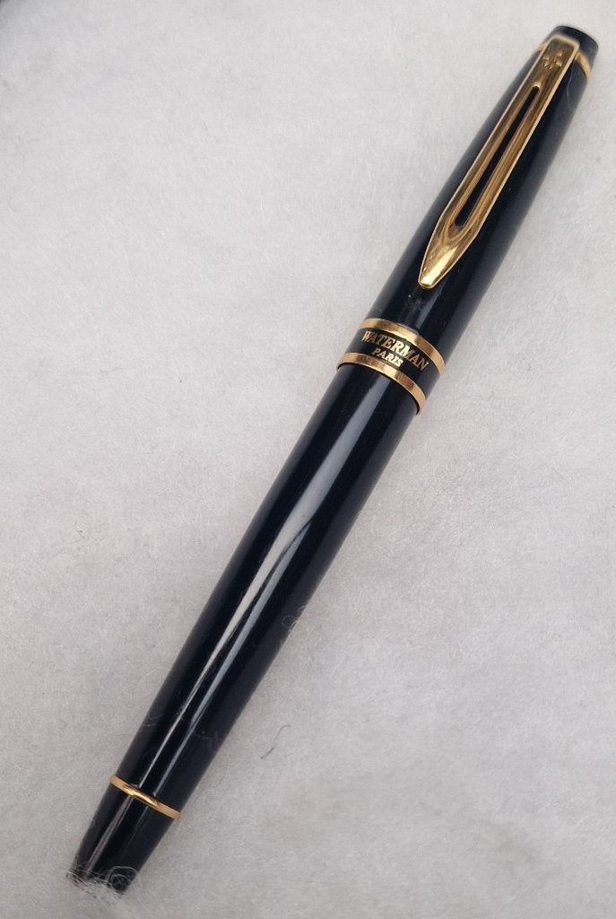 Prachtige WATERMAN Paris Black GT Rollerball Pen, Verzamelen, Pennenverzamelingen, Zo goed als nieuw, Balpen, Waterman, Ophalen of Verzenden