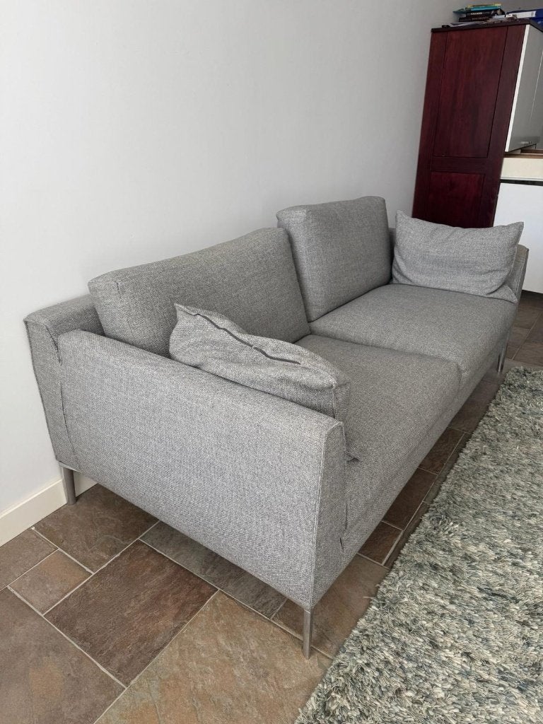 Design on Stock - grijze bank 180 x 95, Ophalen, Gebruikt, 150 tot 200 cm, Tweepersoons