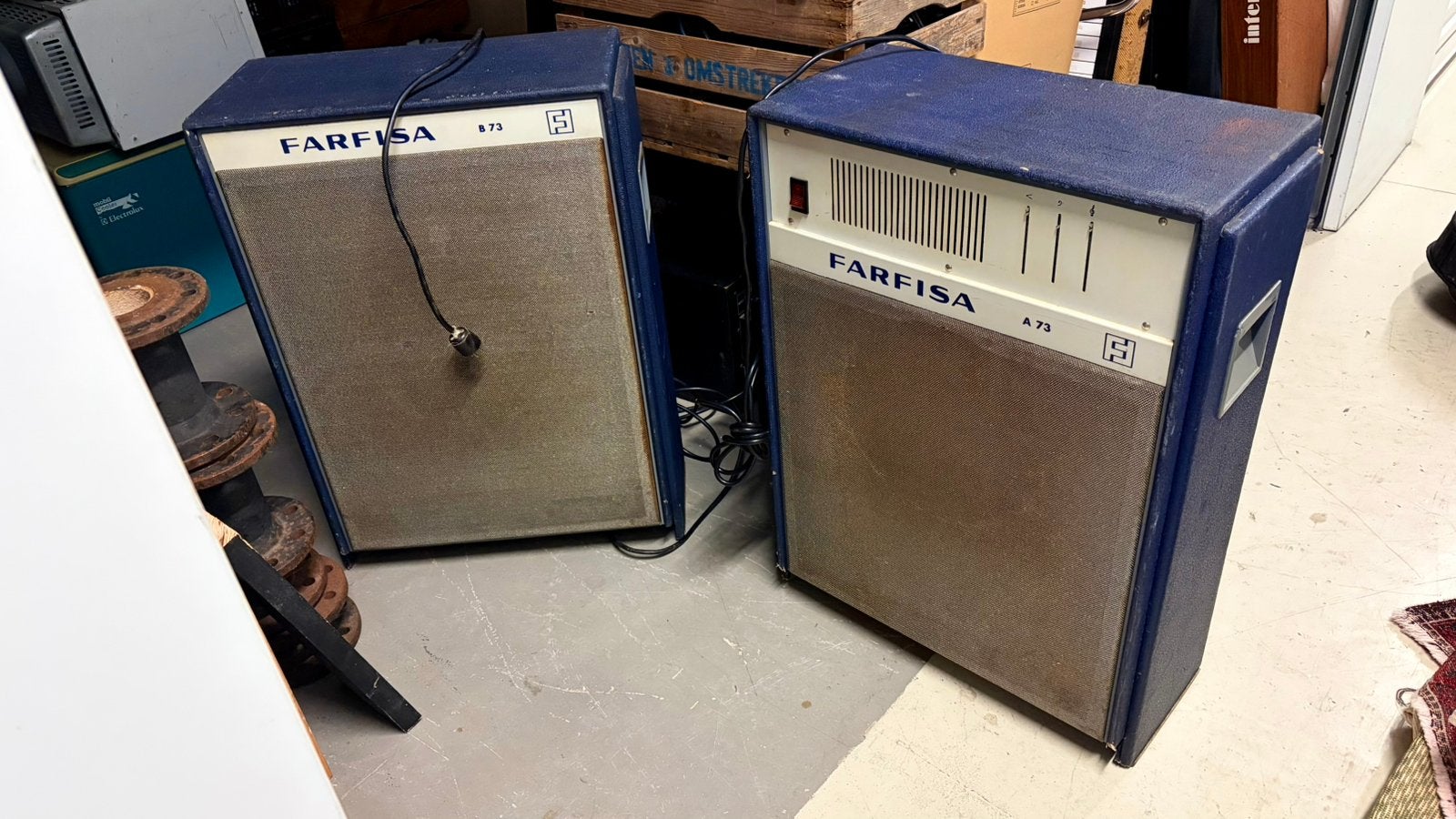 Farfisa A73 amp en B73 speaker, Muziek en Instrumenten, Ophalen of Verzenden, Gebruikt