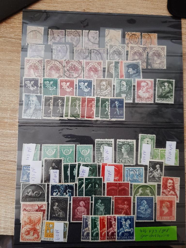 Nederland 8 kaartjes, Postzegels en Munten, Postzegels | Nederland, Verzenden, T/m 1940, Gestempeld