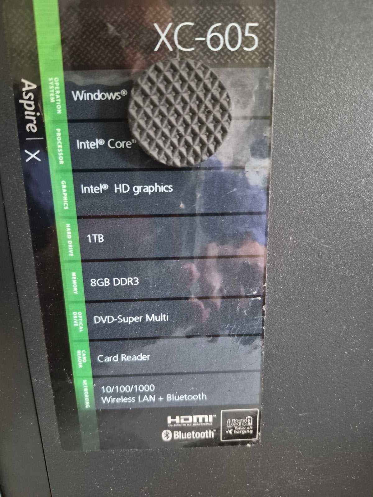 Acer Aspire X Desktop PC met accessoires, Met monitor, Gebruikt, HDD, 8 GB