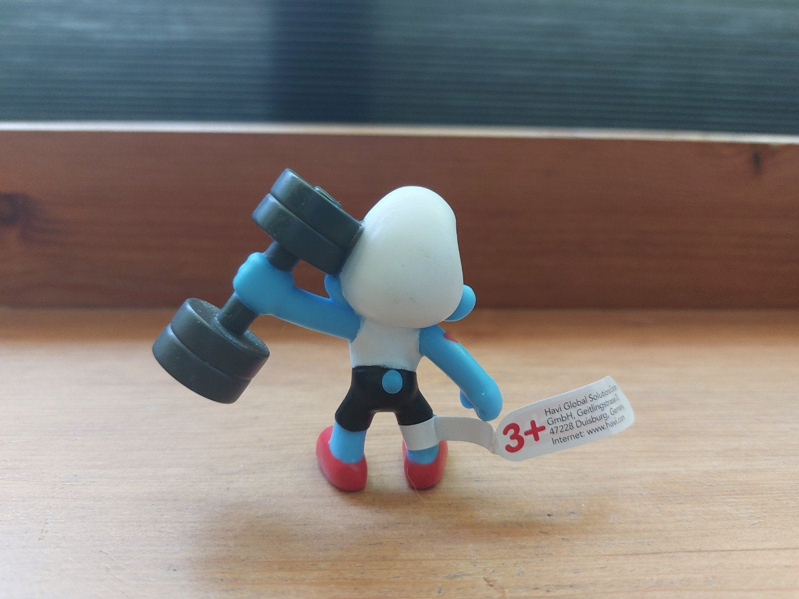 Smurf met gewicht mcdonalds De Smurfen, Verzamelen, Smurfen, Ophalen of Verzenden