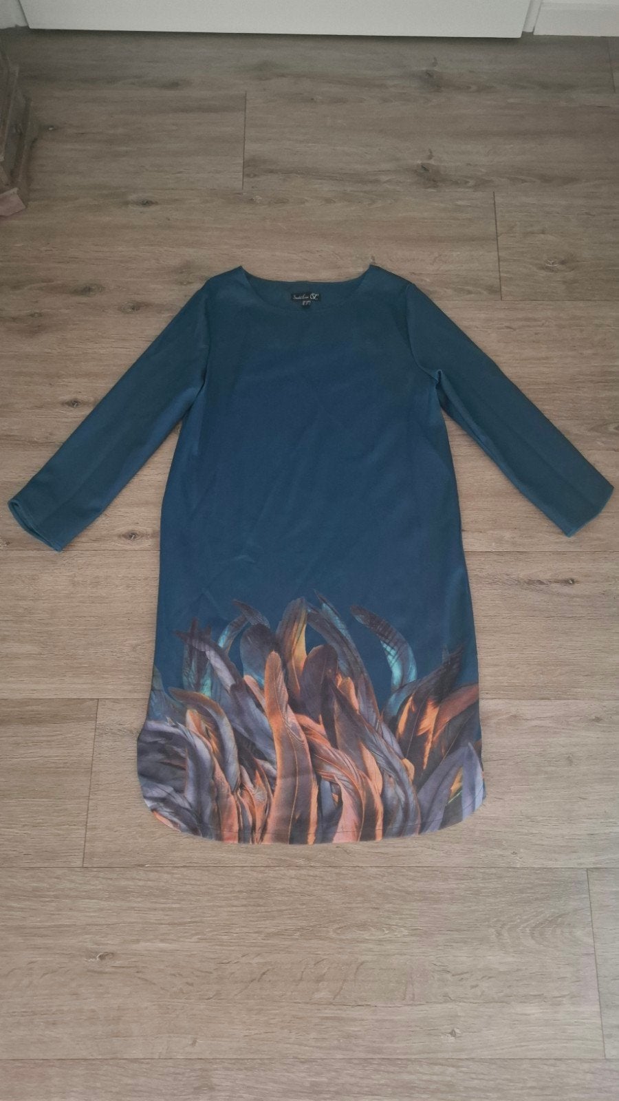 Smashed Lemon jurk met verenprint, maat M/38, Maat 38/40 (M), Ophalen of Verzenden, Zo goed als nieuw, Smashed Lemon