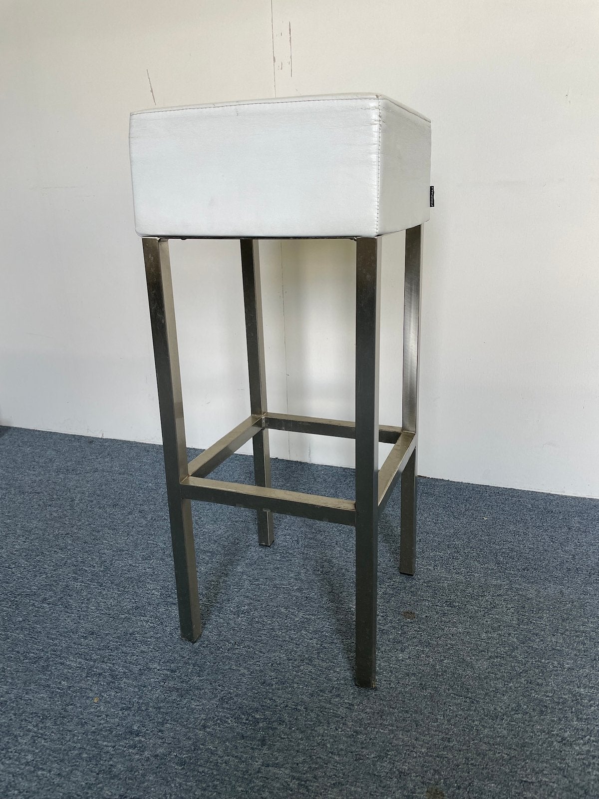 RVS look barkrukken, 10 stuks, Ophalen, Met voetsteun, 60 tot 90 cm, Metaal