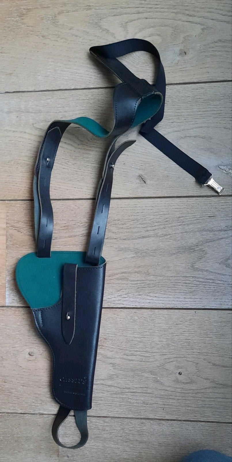 schouderholster leer pistool, Verzamelen, Militaria | Algemeen, Ophalen of Verzenden, Overige soorten, Nederland, Overige typen