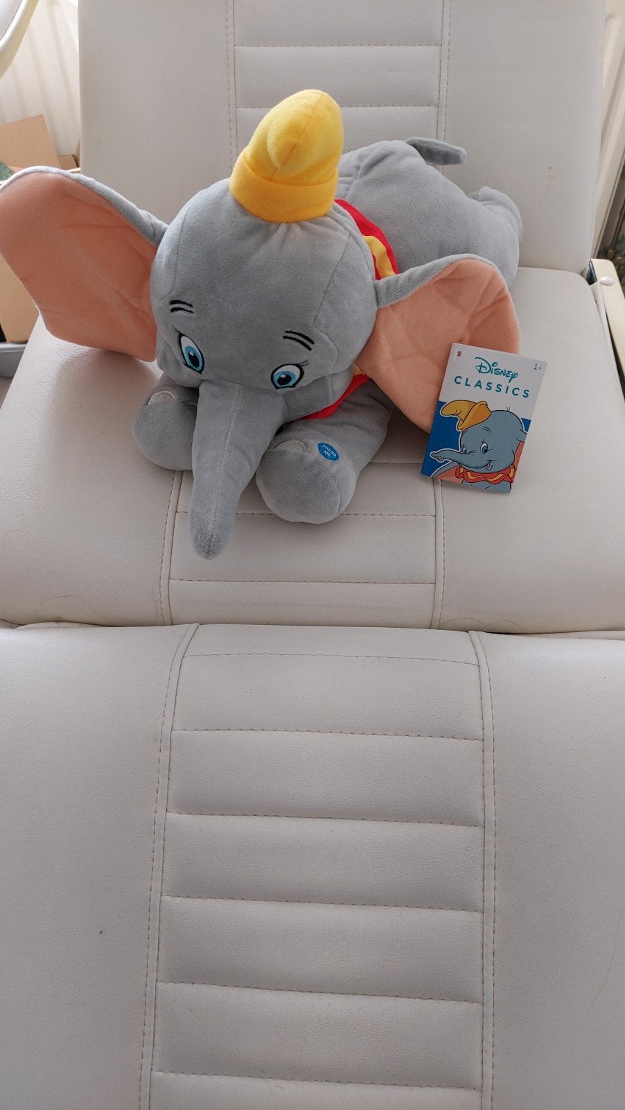 Disney Classics Dumbo Knuffel met geluid, Kinderen en Baby's, Disney, Grijs, Ophalen of Verzenden, Zo goed als nieuw