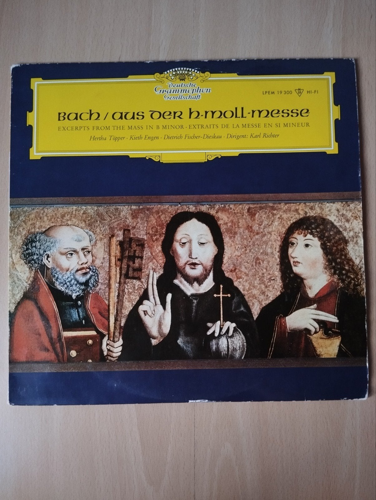 Bach: h-Moll-Messe Hoogtepunten - Karl Richter LP, Cd's en Dvd's, LP, Ophalen of Verzenden, Zo goed als nieuw, 12 inch