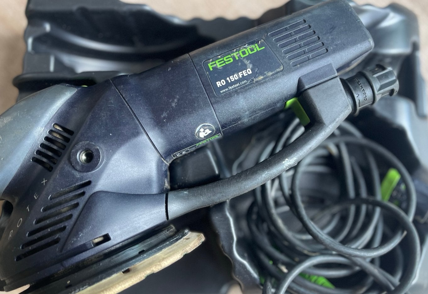 Festool rotex 150, Ophalen, Zo goed als nieuw, 1200 watt of meer, Excentrische schuurmachine
