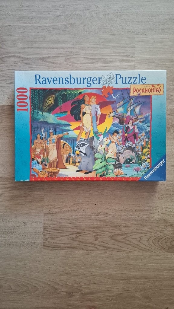 Pocahontas puzzel 1000 stukjes, Ophalen of Verzenden, 500 t/m 1500 stukjes, Zo goed als nieuw, Legpuzzel