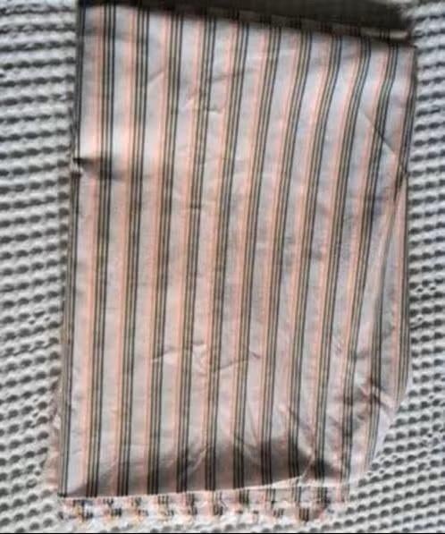 NIEUW pracht wit gestreepte Zwitserse katoen 2,20 x 1.60, Verzenden, 120 cm of meer, Wit, Katoen