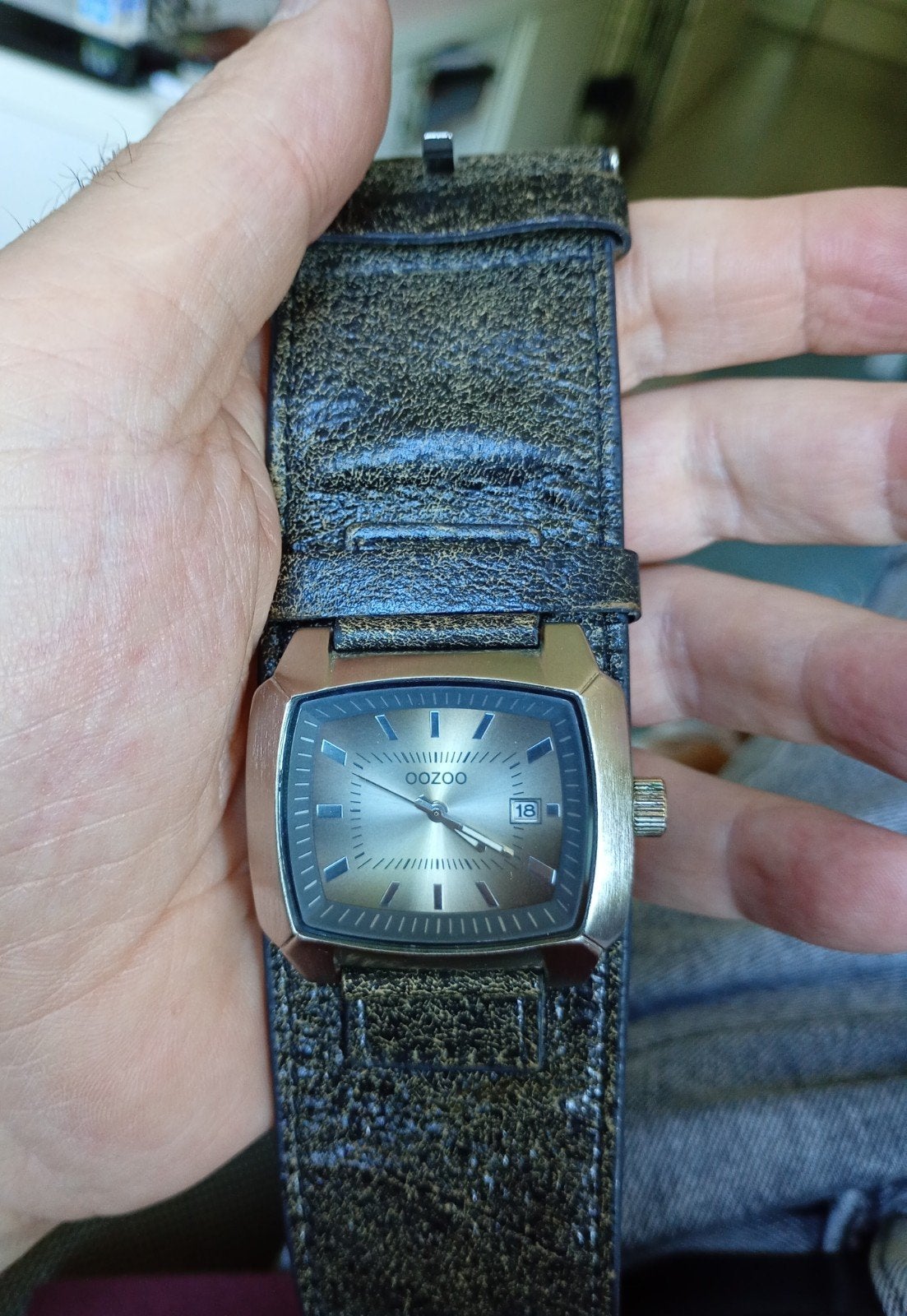 Dames OOZOO horloge met mooie leren band en nieuwe batterij, Ophalen of Verzenden