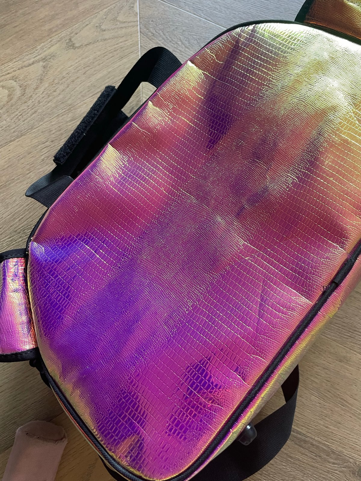 Brabo hockeysticktas - Holografisch roze/geel, Ophalen, Gebruikt, Tas