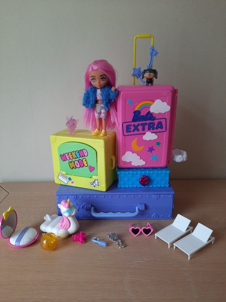Barbie Extra mini set, Ophalen of Verzenden, Zo goed als nieuw, Barbie