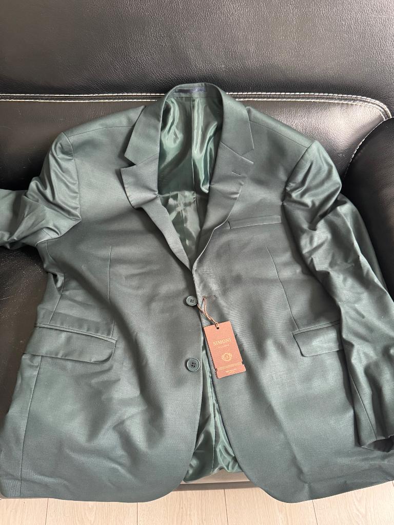 heren pak, Kleding | Heren, Kostuums en Colberts, Simoni, Ophalen of Verzenden, Groen, Maat 56/58 (XL)