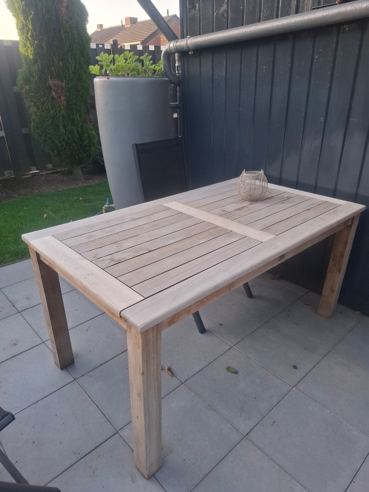 Hardhouten Tuintafel, Ophalen, Gebruikt, Rechthoekig, Hout