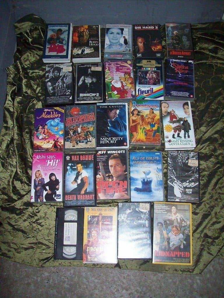 24 Videobanden film,s VHS jr 80, Cd's en Dvd's, Nederlands ondertiteld, Alle leeftijden, Overige genres, Ophalen of Verzenden