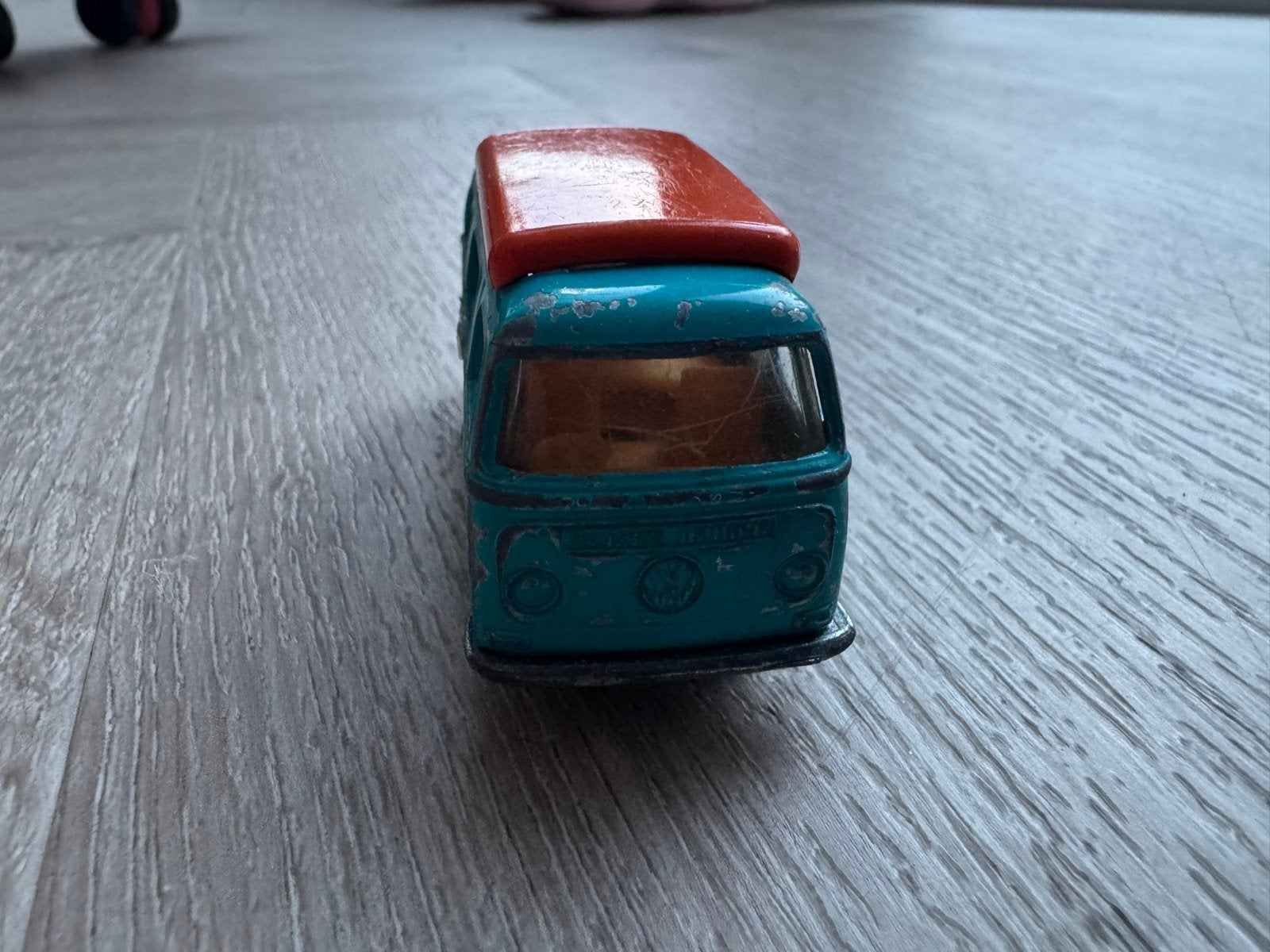 Vintage Matchbox VW Camper Van T2 - Blauw/Oranje, Ophalen of Verzenden, Gebruikt