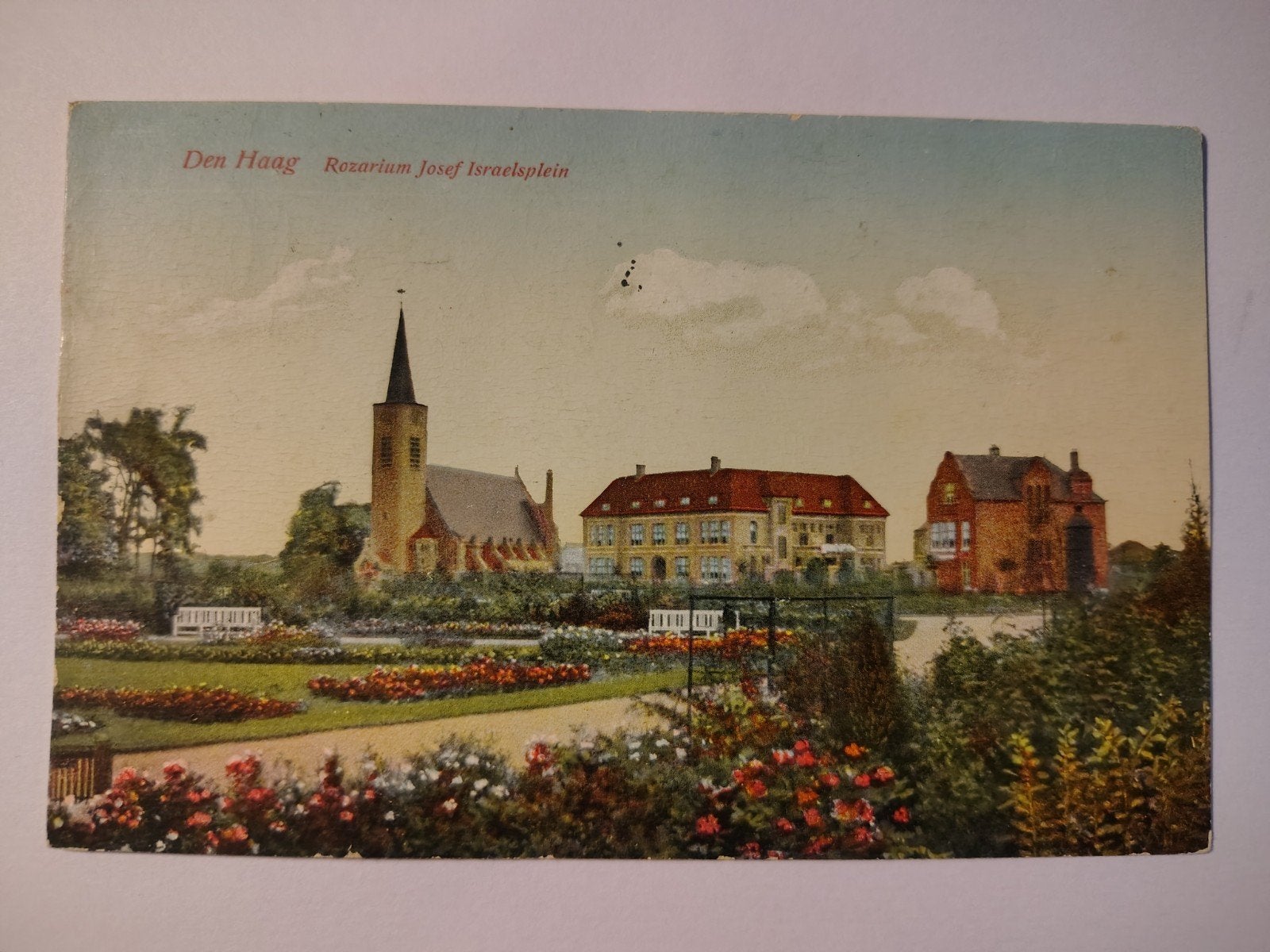 Den Haag Rosarium Jozef Israelsplein, Verzamelen, Ansichtkaarten | Nederland, Ophalen of Verzenden, Voor 1920, Zuid-Holland
