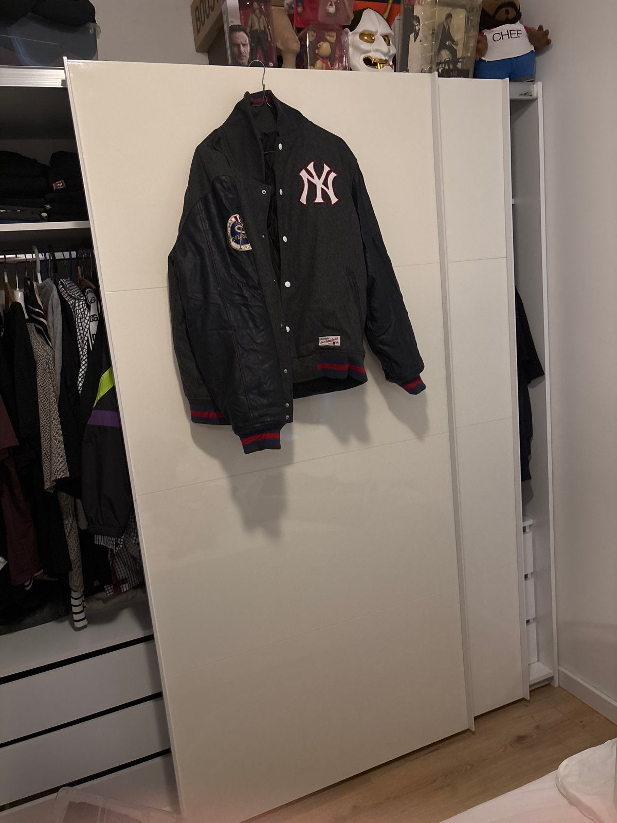New York Yankees Varsity Jacket - Maat XXL, Ophalen of Verzenden, Gedragen, Overige maten, Zwart