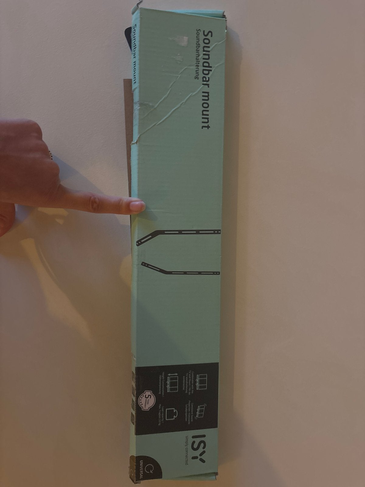 ISY Soundbar Beugel - Universele Soundbar Mount, Audio, Tv en Foto, Ophalen of Verzenden, Nieuw