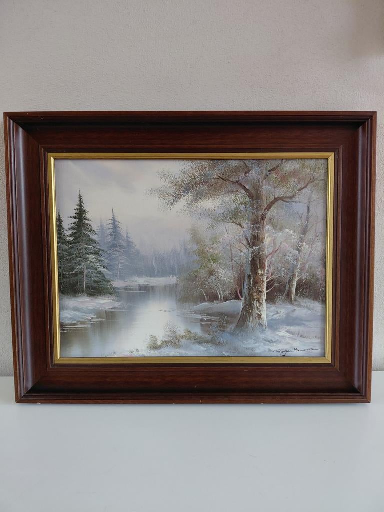 Roger Brown ,wiinterlandschap, Ophalen of Verzenden