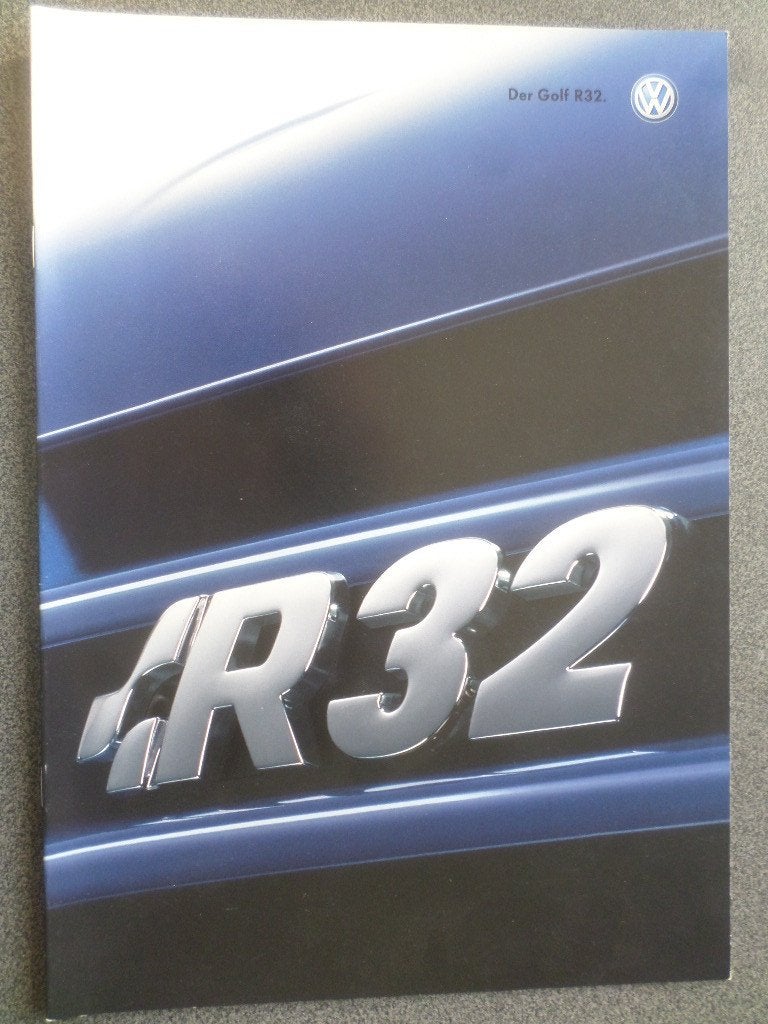 Volkswagen VW Golf R32 Brochure, Ophalen of Verzenden, Zo goed als nieuw, Volkswagen