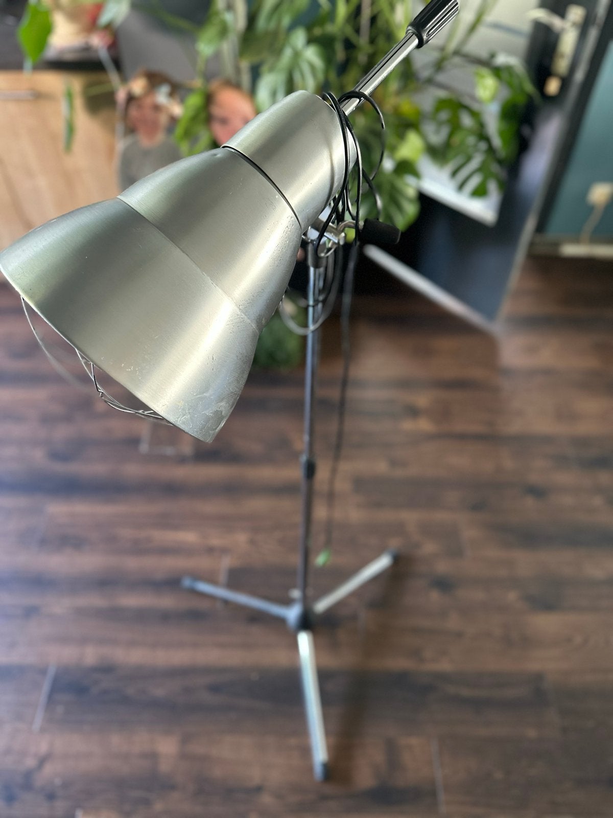 Staande lamp / kluslamp, Huis en Inrichting, Ophalen, Gebruikt, E27 (groot), Metaal