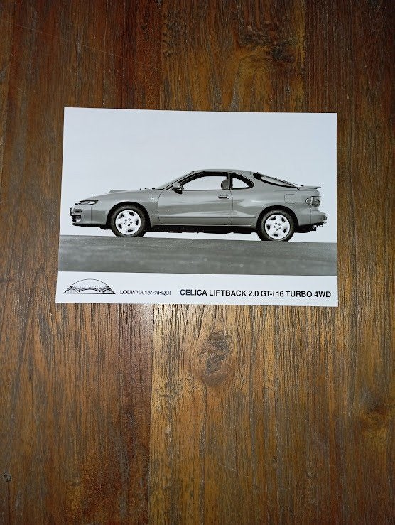 Persfoto Toyota Celica Liftback 2.0 GTi 16 V Turbo AWD, Verzamelen, Ophalen of Verzenden, Zo goed als nieuw, Auto's