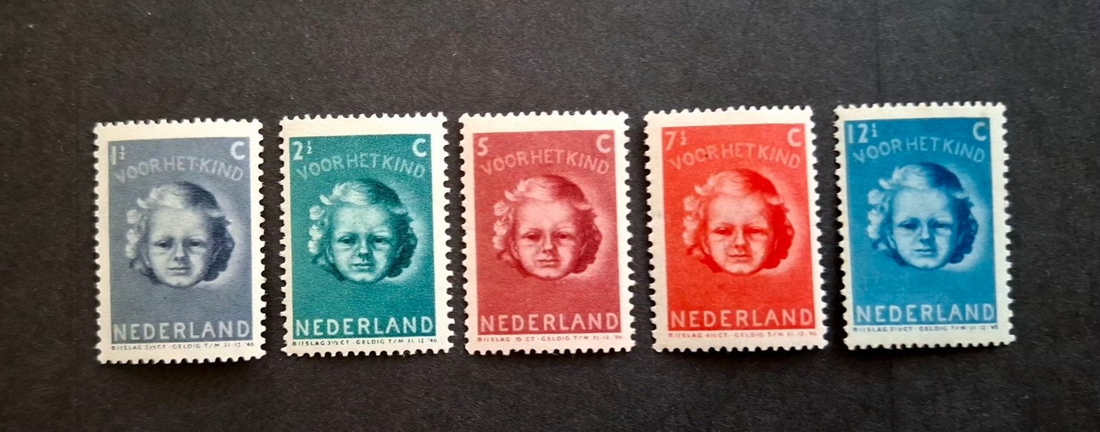 Nederland 1945 nvph 444-448 Kinderzegels, Ophalen of Verzenden, Postfris